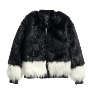 H&M Fur bomber jacket